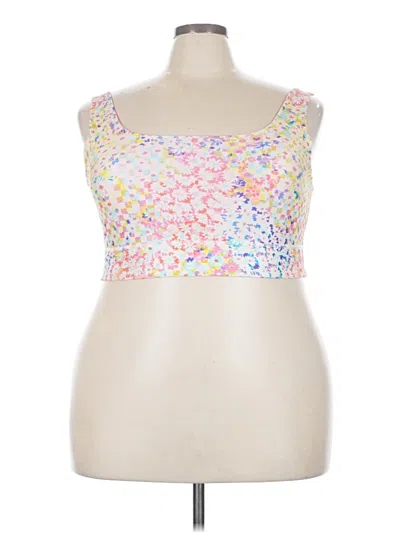 Pre-owned Fabletics Tube Top Ivory Strapless Neckline Tops In White