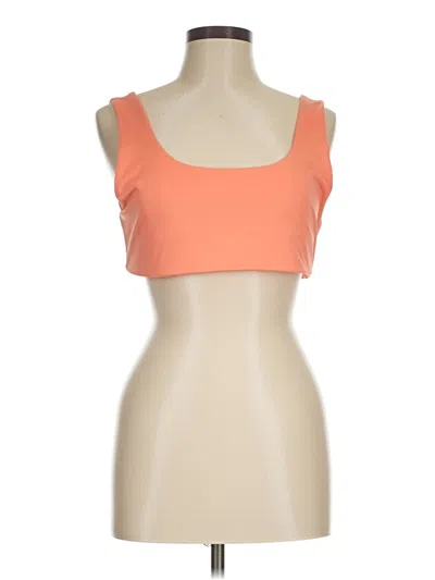 Pre-owned Fabletics Tube Top Orange Strapless Neckline Tops