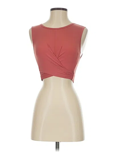 Pre-owned Fabletics Tube Top Red Strapless Neckline Tops