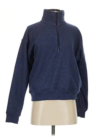 Pre-owned Fabletics Turtleneck Sweater In Blue