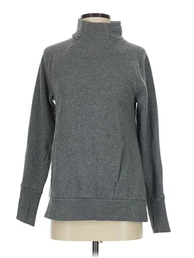 Pre-owned Fabletics Turtleneck Sweater In Gray
