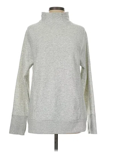 Pre-owned Fabletics Turtleneck Sweater In Silver