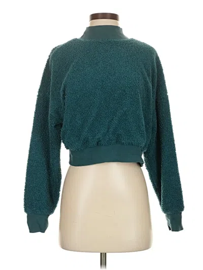 Pre-owned Fabletics Turtleneck Sweater In Teal