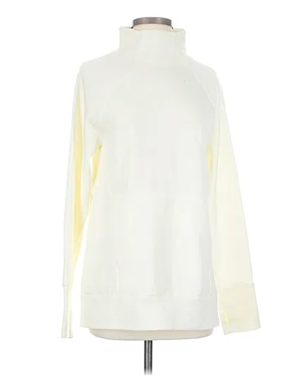 Pre-owned Fabletics Turtleneck Sweater In White