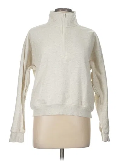 Pre-owned Fabletics Turtleneck Sweater In White