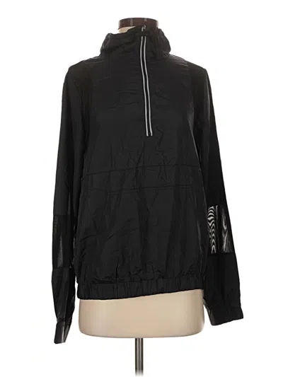 Pre-owned Fabletics Windbreaker Jacket In Black