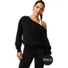 Fabletics Year Round Terry Off Shoulder Sweatshirt In Multi