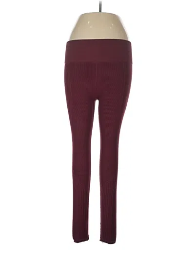 Pre-owned Fabletics Yoga Pants In Burgundy