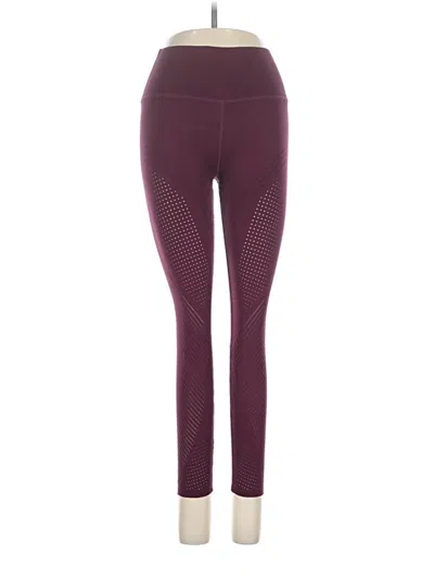 Pre-owned Fabletics Yoga Pants In Burgundy