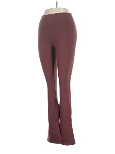 Pre-owned Fabletics Yoga Pants In Burgundy