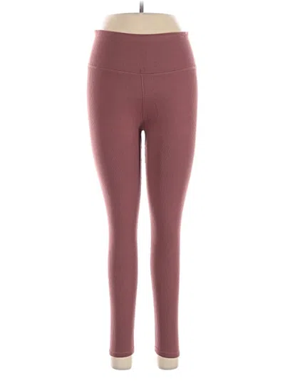 Pre-owned Fabletics Yoga Pants In Burgundy