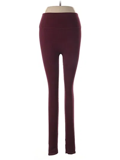Pre-owned Fabletics Yoga Pants In Burgundy
