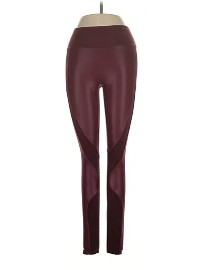 Pre-owned Fabletics Yoga Pants In Burgundy