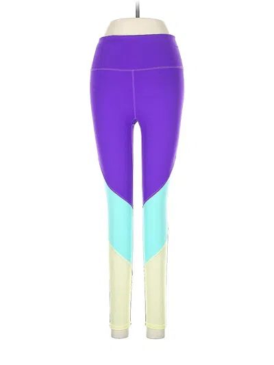 Pre-owned Fabletics Yoga Pants In Purple