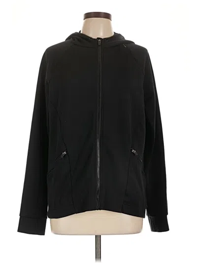 Pre-owned Fabletics Zip Up Hoodie In Black