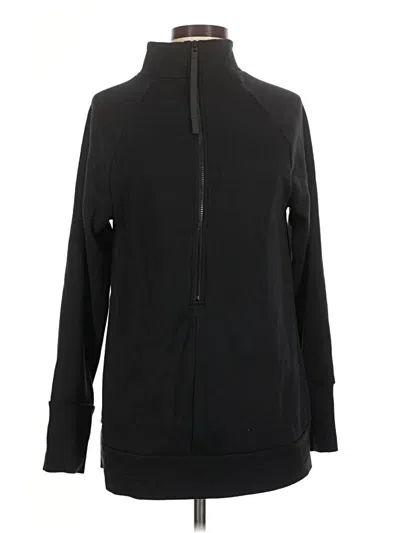 Pre-owned Fabletics Zip Up Hoodie In Black
