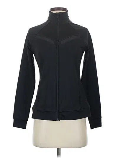 Pre-owned Fabletics Zip Up Hoodie In Black