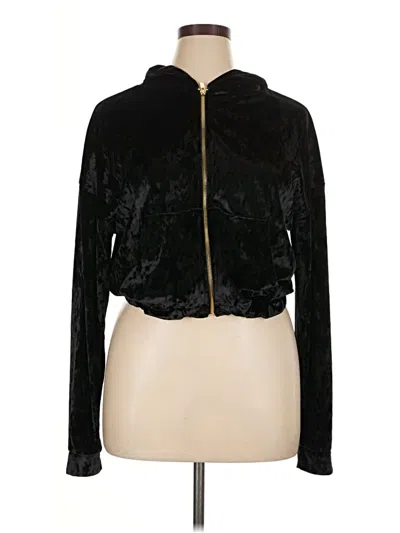 Pre-owned Fabletics Zip Up Hoodie In Black