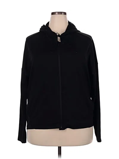 Pre-owned Fabletics Zip Up Hoodie In Black