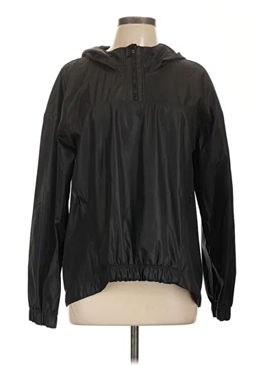 Pre-owned Fabletics Zip Up Hoodie In Black