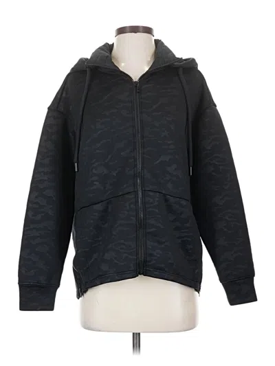 Pre-owned Fabletics Zip Up Hoodie In Black