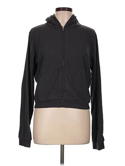 Pre-owned Fabletics Zip Up Hoodie In Black