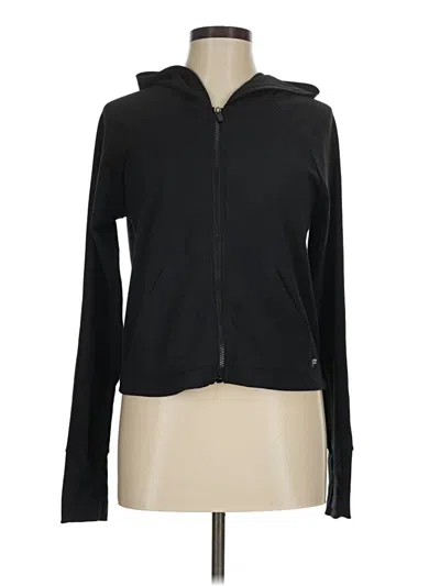 Pre-owned Fabletics Zip Up Hoodie In Black