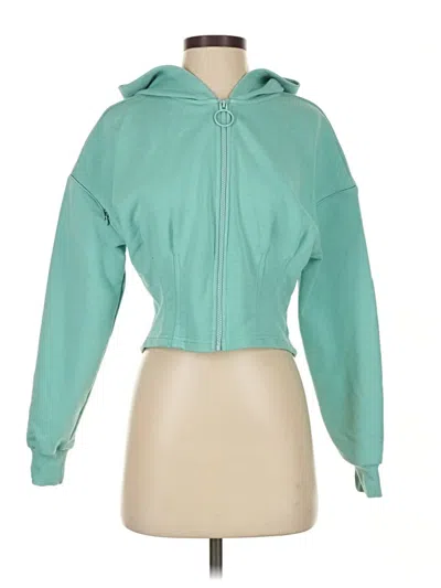 Pre-owned Fabletics Zip Up Hoodie In Blue