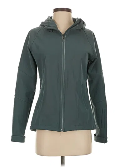 Pre-owned Fabletics Zip Up Hoodie In Blue