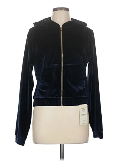 Pre-owned Fabletics Zip Up Hoodie In Blue