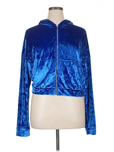 Pre-owned Fabletics Zip Up Hoodie In Blue