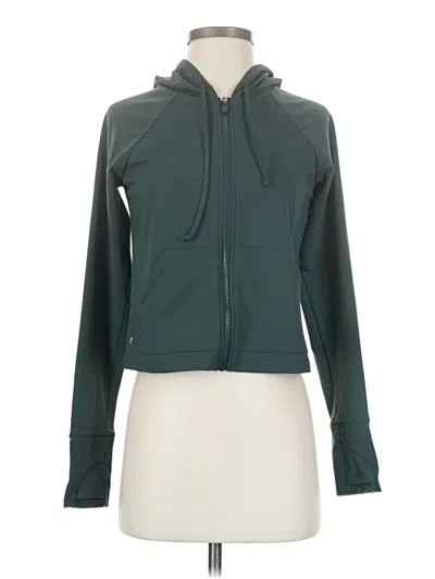 Pre-owned Fabletics Zip Up Hoodie In Blue