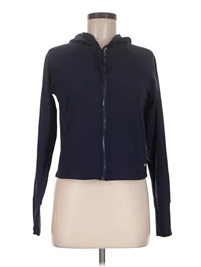 Pre-owned Fabletics Zip Up Hoodie In Blue