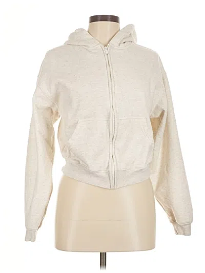 Pre-owned Fabletics Zip Up Hoodie In Brown