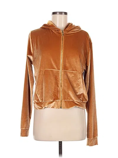 Pre-owned Fabletics Zip Up Hoodie In Gold