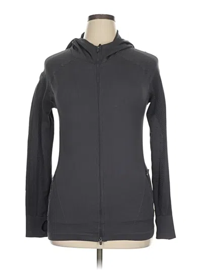 Pre-owned Fabletics Zip Up Hoodie In Gray