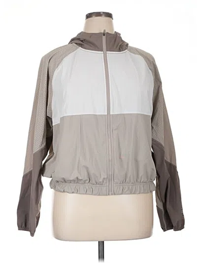 Pre-owned Fabletics Zip Up Hoodie In Gray