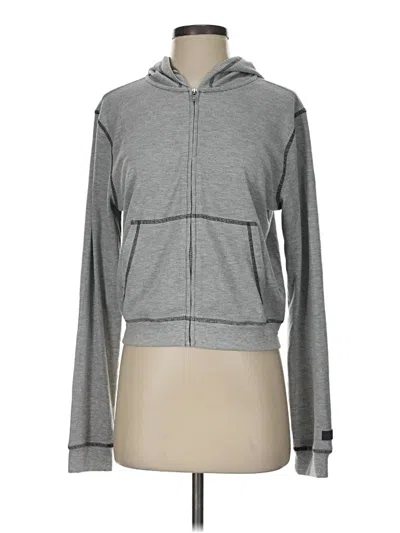 Pre-owned Fabletics Zip Up Hoodie In Gray