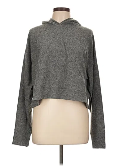 Pre-owned Fabletics Zip Up Hoodie In Gray