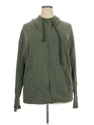Pre-owned Fabletics Zip Up Hoodie In Green
