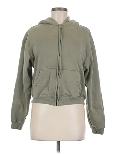 Pre-owned Fabletics Zip Up Hoodie In Green