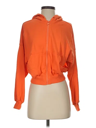 Pre-owned Fabletics Zip Up Hoodie In Orange