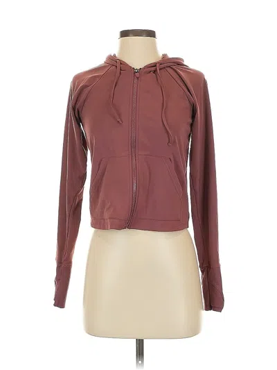 Pre-owned Fabletics Zip Up Hoodie In Pink