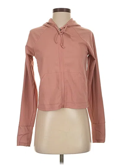 Pre-owned Fabletics Zip Up Hoodie In Pink