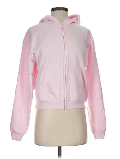 Pre-owned Fabletics Zip Up Hoodie In Pink