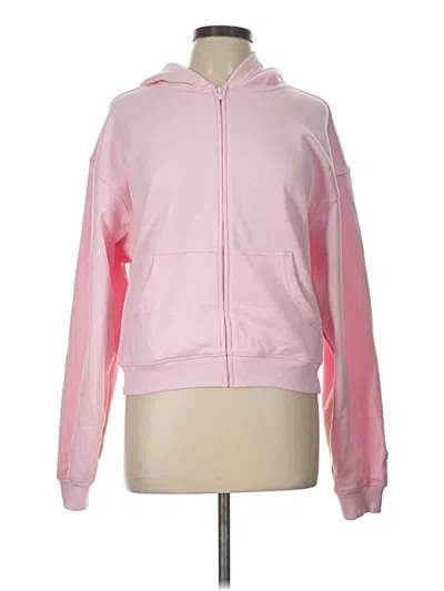 Pre-owned Fabletics Zip Up Hoodie In Pink