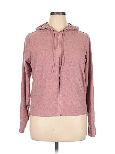 Pre-owned Fabletics Zip Up Hoodie In Pink