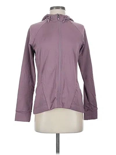 Pre-owned Fabletics Zip Up Hoodie In Purple
