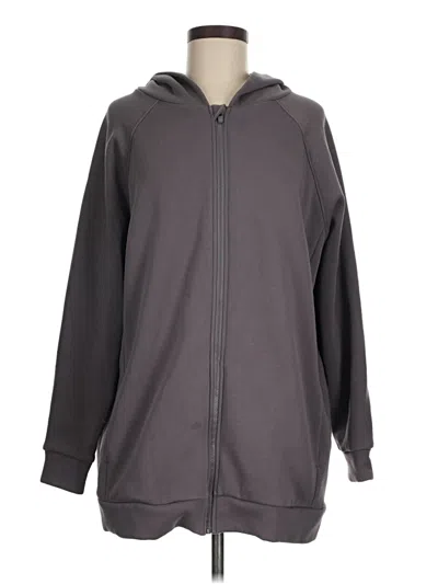 Pre-owned Fabletics Zip Up Hoodie In Purple