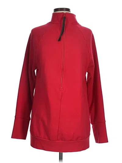 Pre-owned Fabletics Zip Up Hoodie In Red